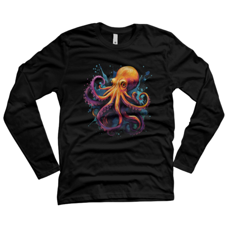 Cool Octopus on colorful painted Octopus by NotAHam