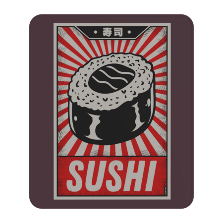 Retro Sushi Vintage Poster by LM2Kone