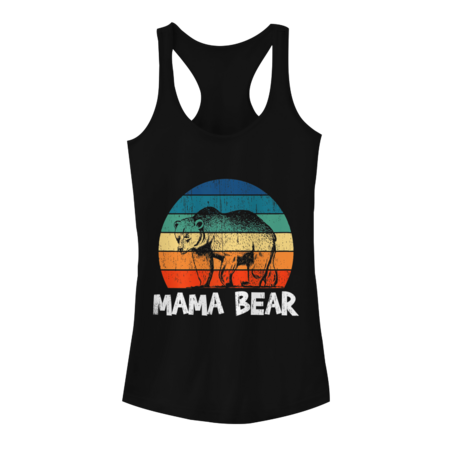 Mama Bear Retro Mother's Day by ZinZinLin