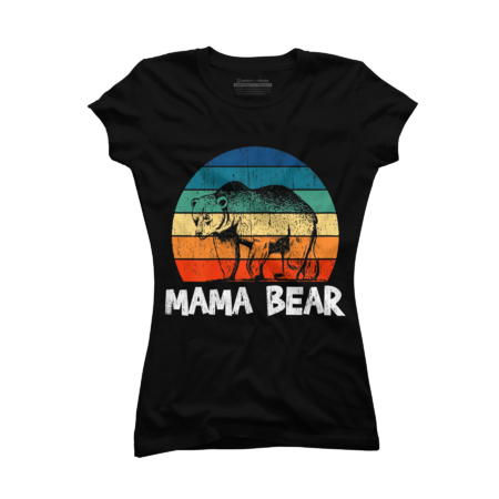 Mama Bear Retro Mother's Day by ZinZinLin