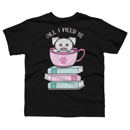 All I Need is Coffee books and dogs, coffe books and dogs by DIVERGENTMIND