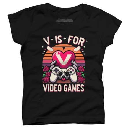 V Is For Video Games, Funny Valentine's Day Gamer Joke