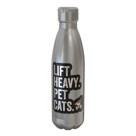 Lift Heavy Pet Cats Funny Gym Workout by marinafaria