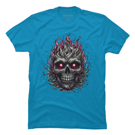 Skull With Flames by AtlasNasStore