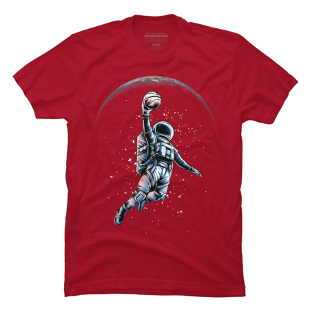 Astronaut Slam Dunk Space Tee Basketball Cool Universe by pikaole