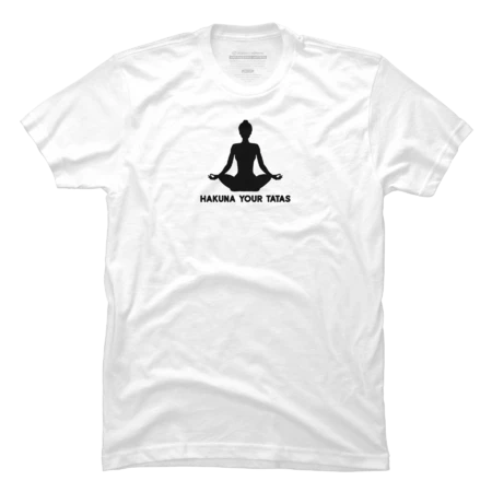 Hakuna your tatas funny yoga(black variant) by gegogneto