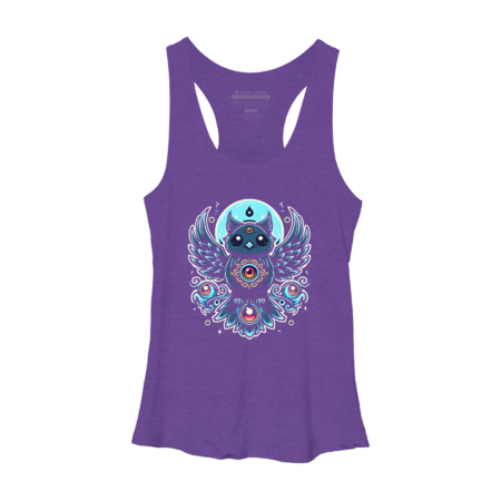 Mystical Owl Guardian Tee: Embrace the Night's Wisdom by inoveka