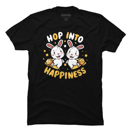 Easter bunny Hop Into Happiness by designclockwise
