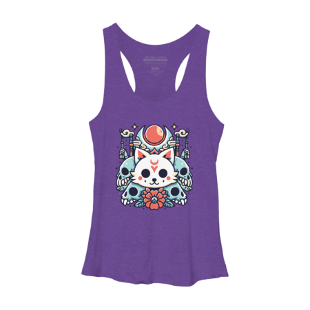 Mystical Skull Cat Tee: Unveil the Enchantment by inoveka