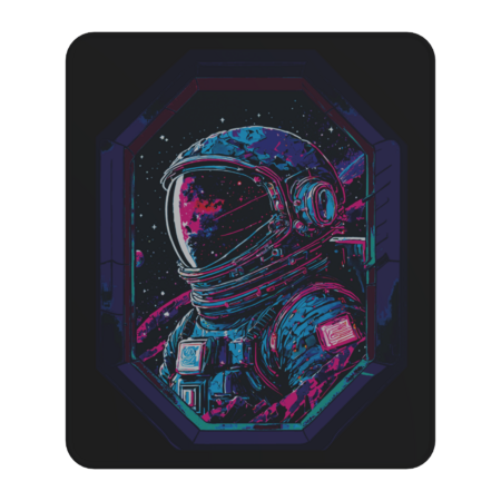 Cosmonaut - Space Portrait by RCMCreations