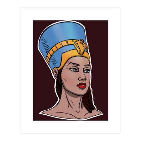 Nefertiti, Egyptian pharaoh. by AniPo