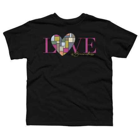 Love is Boundless. Love is love and unlimited. Unique design by DamotaMagazine