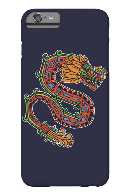 Aztec Chinese Dragon by JoakoZeta