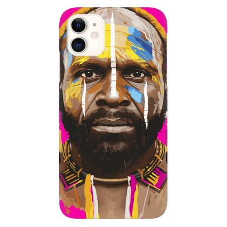 Papuan Man Portrait by veeo