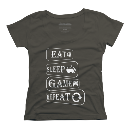 Eat Sleep Game Repeat by Tzusstore84