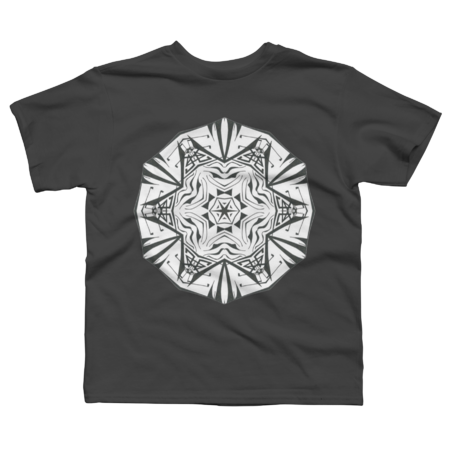 ComplexC Unique Black White Abstract Mandala by danawoodart
