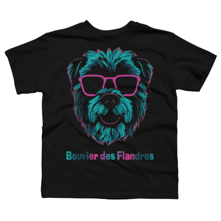 Bouvier des Flandres Love in Vibrant Colors by RamyHefny