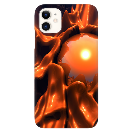 Orange 3D Abstract by perkinsdesigns