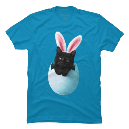 Easter black cat by kodamorkovkart