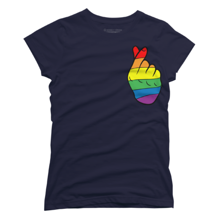Human LGBT Flag Gay Pride Sign Hand Rainbow Love by dianasaenze