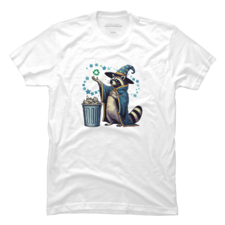 Raccoon Recycling Trash by katzura
