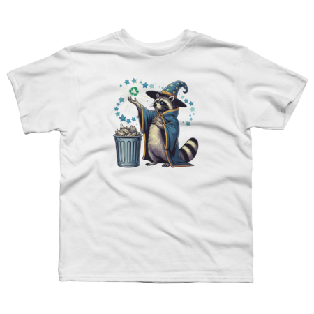 Raccoon Recycling Trash by katzura