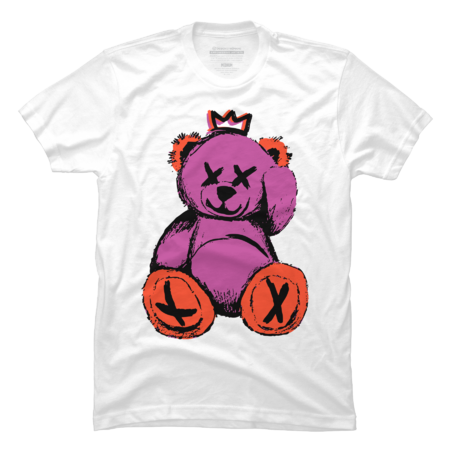 Royal Teddy Bear in Purple &amp; Orange by RamyHefny