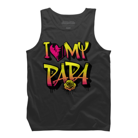I Love My Papa Awesome Graffiti Style Father's Day 2024 by Wortex