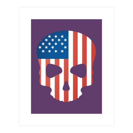 Skull flag of USA by SLVDesign