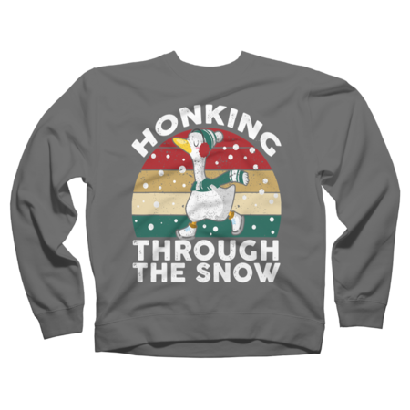 Honk Christmas Goose Christmas Duck Honks Through The Snow by Kayochine
