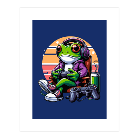 gamer frog by EyeTees