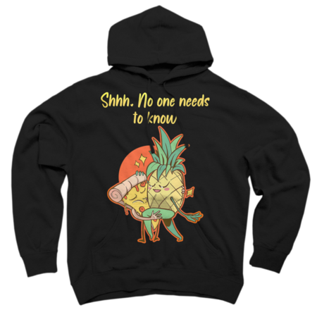 Shhh. No One Needs To Know Pineapple And Pizza T-Shirt by dianasaenze