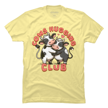 Cute Cows Love and Cows Hugging Club by CWartDesign