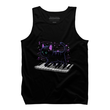 Purrfect Meowlody: Piano Paws by BuddyTees