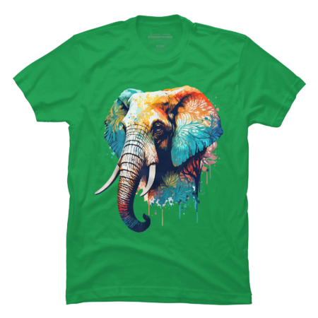 Save the Elephants for Elephant Lover the Colorful Elephant by ImranssFashion