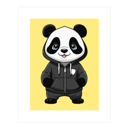 Cute street panda hood by luisalfonso89