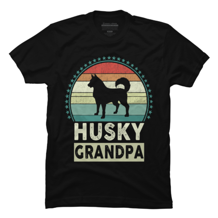 Husky Grandpa, Father's Day, Siberian Husky Grandfather by swagldesi
