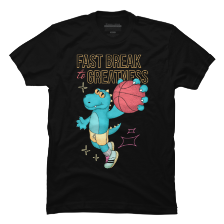 Dino The Basketball Player by fluffmerch