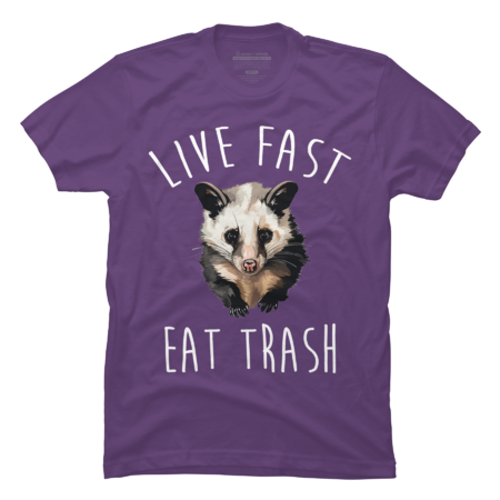 Live Fast Eat Trash Funny Raccoon Lovers for Camping Or Hiking by Benpv