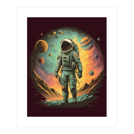 Out of this world | astronaut graphic design by Esthereradesigns