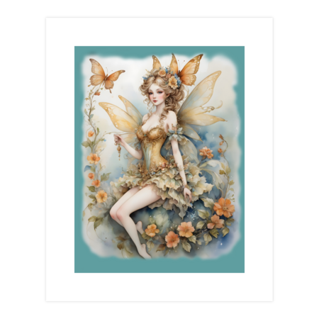 Watercolor Rococo Fairy by EVA3
