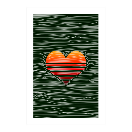 Sunset Heart and Slow Waves by BobyBerto