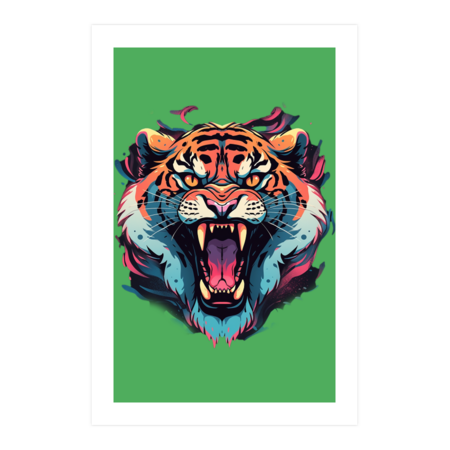 angry tiger by maniabx
