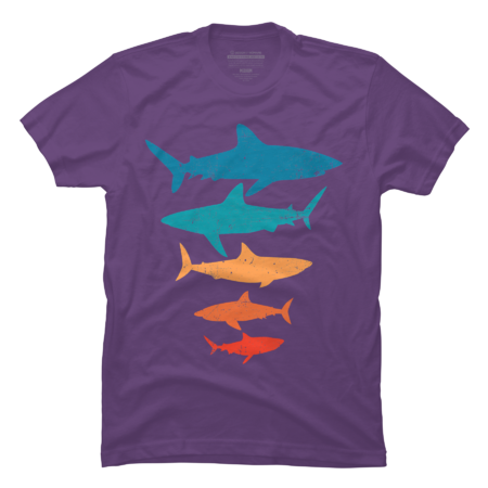 Retro Shark Shirt Shark Lover Gift by RattSi
