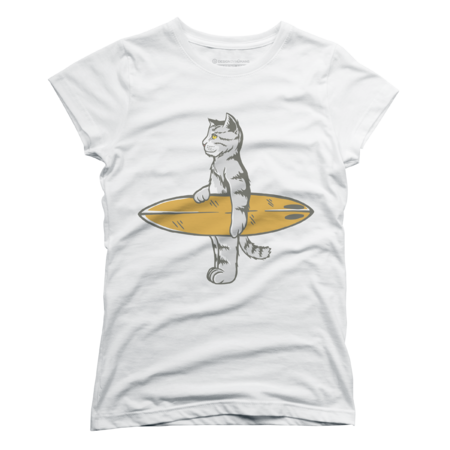 Surfing Cat by Mangustudio