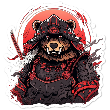 samurai bear by prokolo