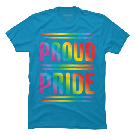 Proud and Pride Rainbow LGBT Flag Gay Pride by CoCoGoGo