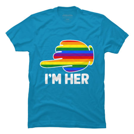 I'm Hers Rainbow Lesbian Couple Funny LGBT Pride Matching by ZigzagCollection