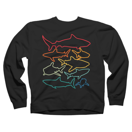 Shark Retro Shark Lover Animal Ocean T-Shirt by swagldesi