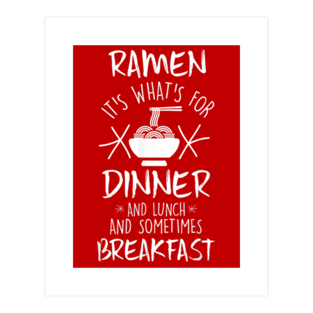 Funny Ramen Dinner Lunch Breakfast Noodle Love Pho by Anabrik